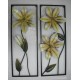 Wall decorative "flowers", set of 2