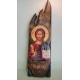 Wooden icon "flame" large