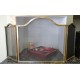 Fireplace screen of brass or iron
