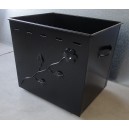 Firewood storage metallic box , small