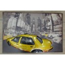 Wall decorative "yellow car"