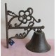 Cast iron door bell "flower"