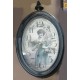 Vintage metallic wall clock 