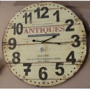 Wooden wall clock, "antiques"