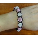 Shambhala bracelet bicoloured