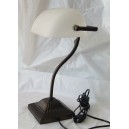 "Banker's" desk lamp, white