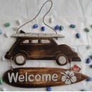 Car "welcome" wall decorative 