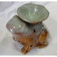Oil burner, ceramic, frog