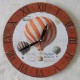 Ρολόι τοίχου, ξύλινο "αερόστατα"