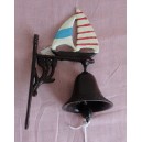 Cast iron door bell "boat"